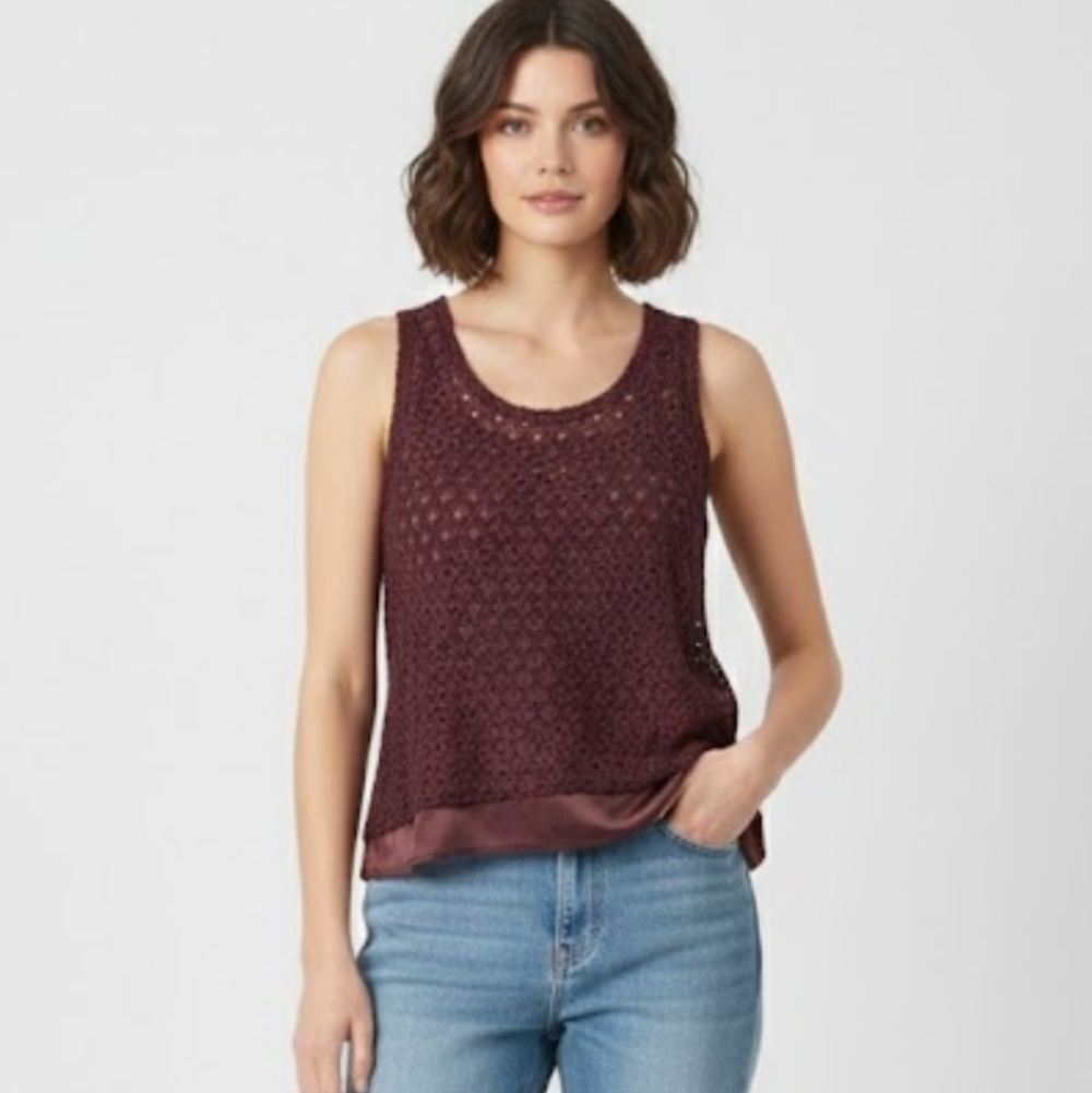 Simply Vera Vera Wang Plum Tank Goth Whimsigoth Fairy L